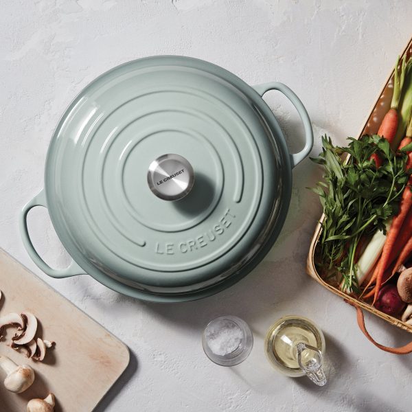 Le Creuset Signature Cast Iron 3.5-quart Sea Salt Braiser - Image 6