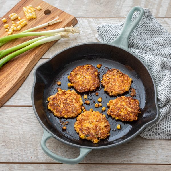 Le Creuset Signature Cast Iron 10.25" Sea Salt Iron Handle Skillet - Image 6
