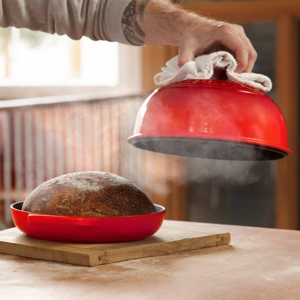 Le Creuset Signature Cast Iron 9.5" Cerise Bread Oven - Image 4