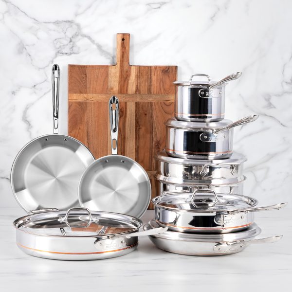All-Clad Copper Core 15 Piece Cookware Set - Image 2