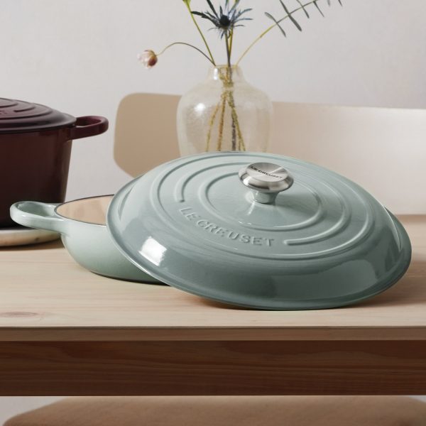 Le Creuset Signature Cast Iron 3.5-quart Sea Salt Braiser - Image 2
