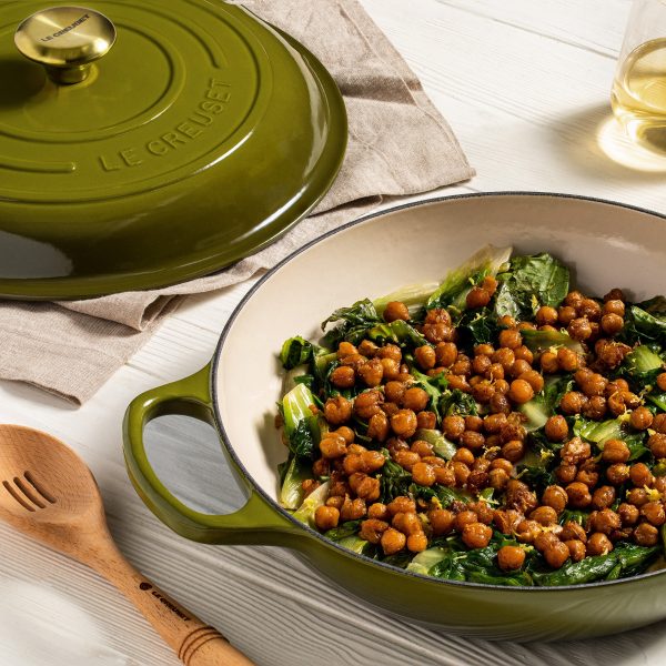 Le Creuset Signature Cast Iron 3.5-quart Olive Braiser - Image 3