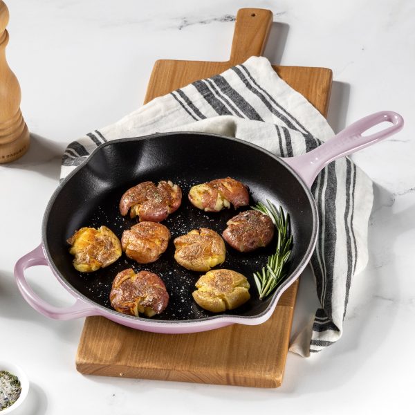 Le Creuset Signature Cast Iron 10.25" Shallot Iron Handle Skillet - Image 5