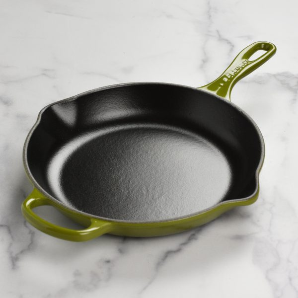 Le Creuset Signature Cast Iron 10.25" Olive Skillet - Image 7
