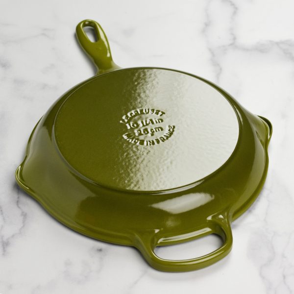 Le Creuset Signature Cast Iron 10.25" Olive Skillet - Image 3