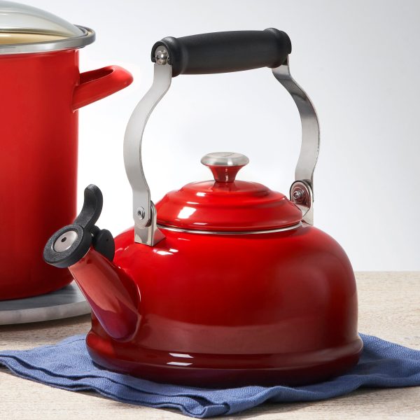 Le Creuset Enameled Steel 1.7-quart Cerise Whistling Tea Kettle - Image 6