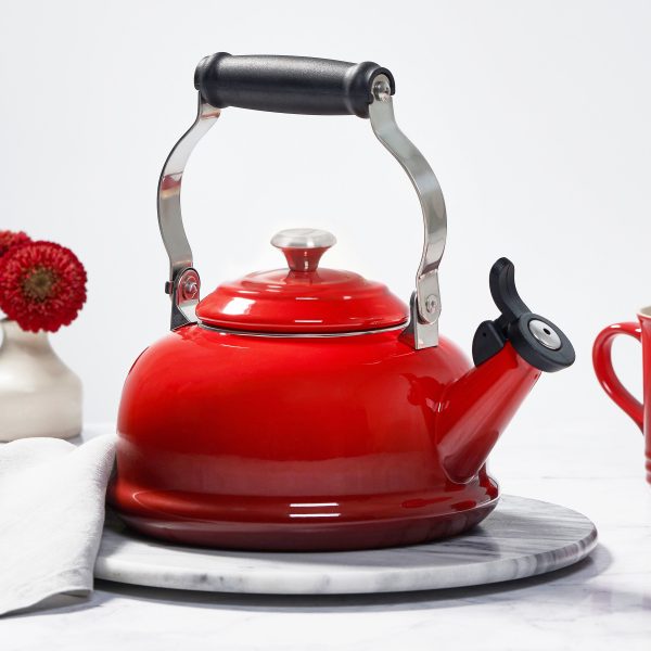 Le Creuset Enameled Steel 1.7-quart Cerise Whistling Tea Kettle - Image 2
