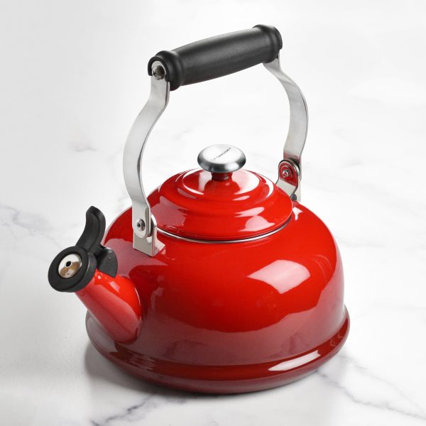 Le Creuset Enameled Steel 1.7-quart Cerise Whistling Tea Kettle - Image 5