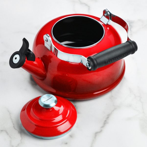 Le Creuset Enameled Steel 1.7-quart Cerise Whistling Tea Kettle - Image 7