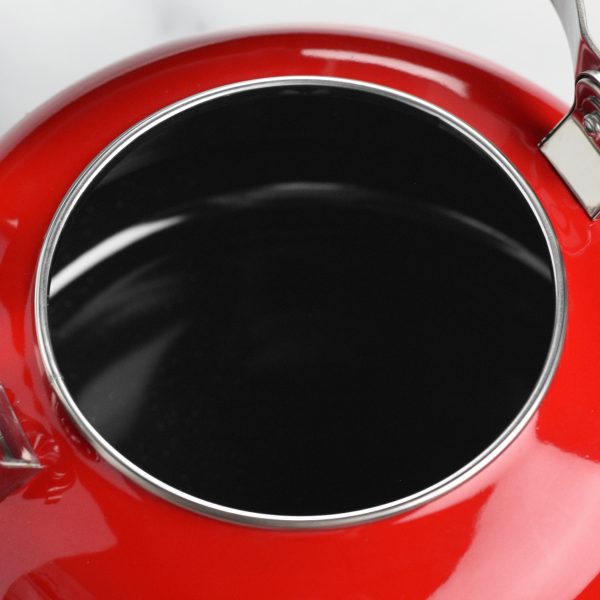 Le Creuset Enameled Steel 1.7-quart Cerise Whistling Tea Kettle - Image 4