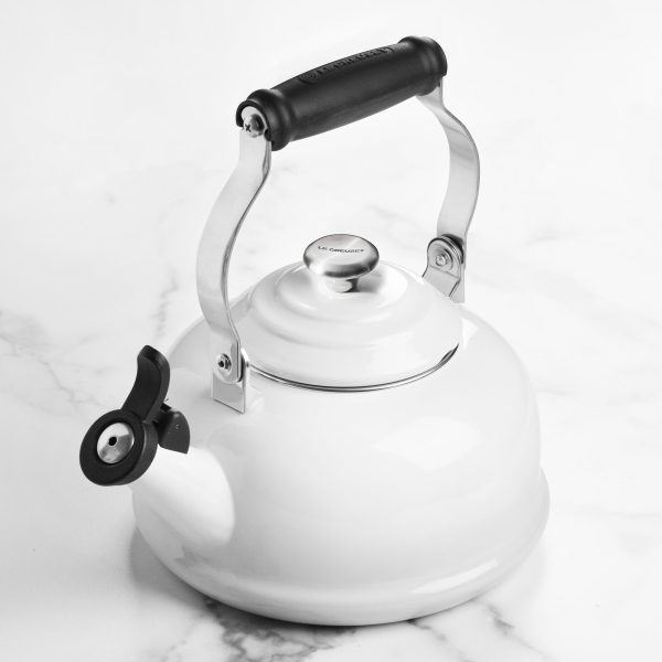 Le Creuset Enameled Steel 1.7-quart White Whistling Tea Kettle - Image 7