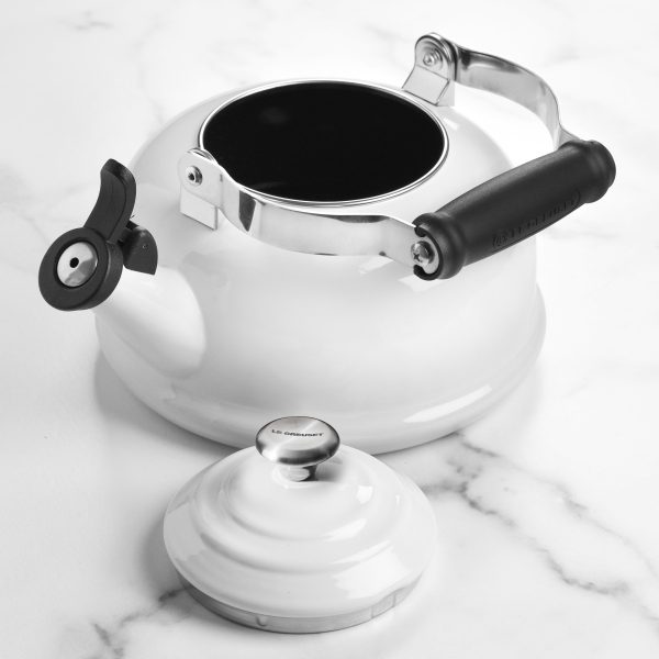 Le Creuset Enameled Steel 1.7-quart White Whistling Tea Kettle - Image 5