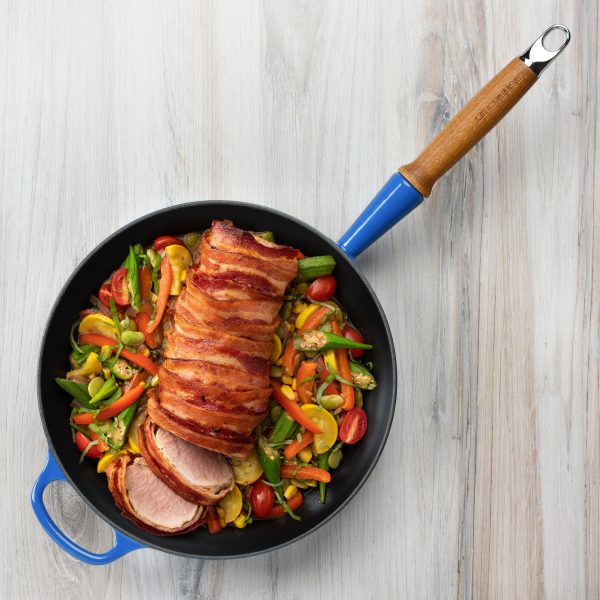 Le Creuset Cast Iron 10.25" Marseille Fry Pan with Wood Handle - Image 2