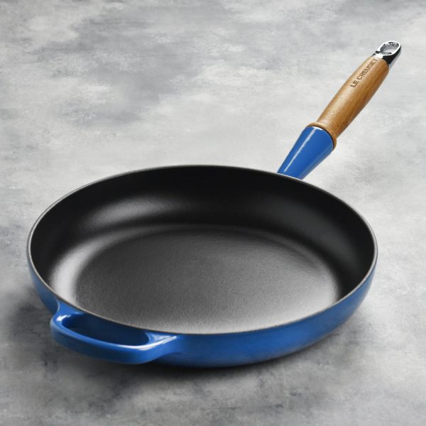 Le Creuset Cast Iron 10.25" Marseille Fry Pan with Wood Handle - Image 7