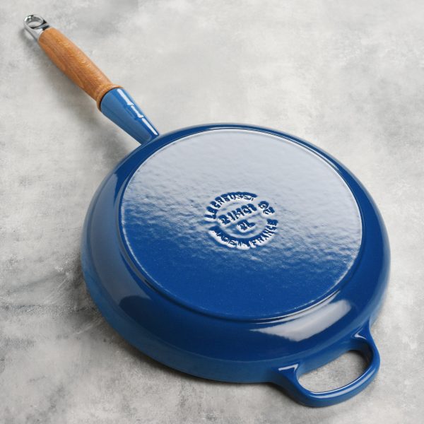 Le Creuset Cast Iron 10.25" Marseille Fry Pan with Wood Handle - Image 3