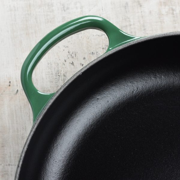 Le Creuset Cast Iron 10.25" Artichaut Fry Pan with Wood Handle - Image 4