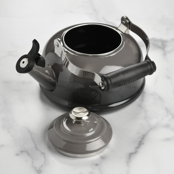 Le Creuset Enameled Steel 1.7-quart Oyster Whistling Tea Kettle - Image 3