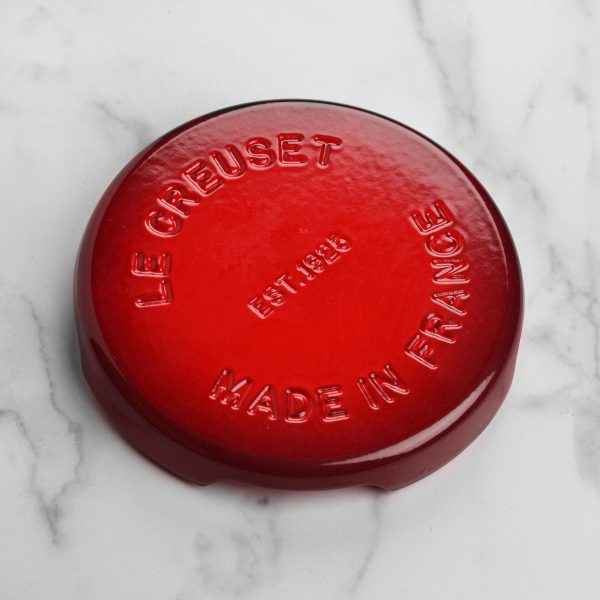 Le Creuset Signature Cast Iron 8.8" Cerise Round Trivet - Image 3