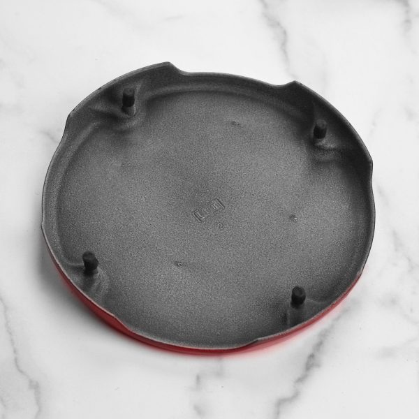 Le Creuset Signature Cast Iron 8.8" Cerise Round Trivet - Image 5