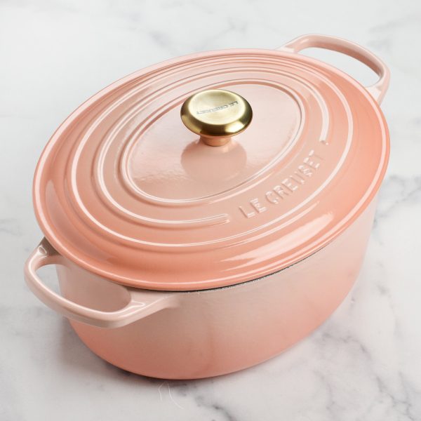 Le Creuset Signature Cast Iron 6.75-quart Peche Oval Dutch Oven - Image 6