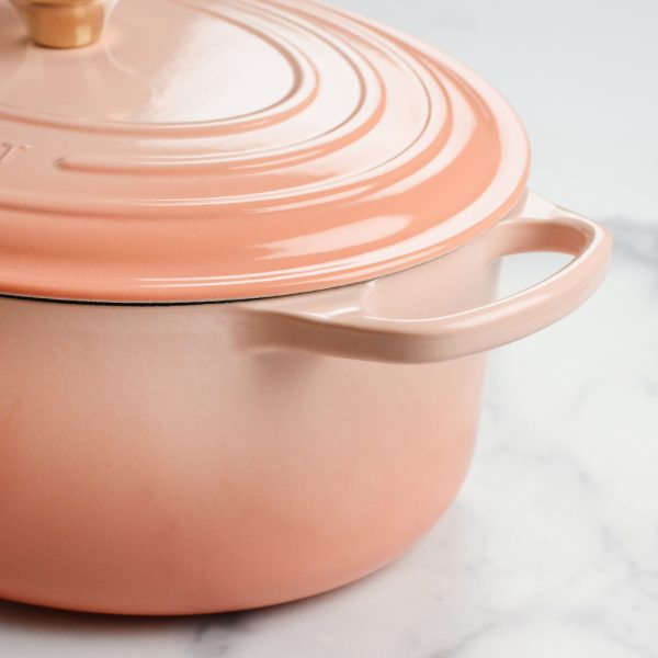 Le Creuset Signature Cast Iron 6.75-quart Peche Oval Dutch Oven - Image 4