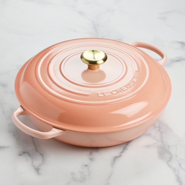 Le Creuset Signature Cast Iron 5-quart Peche Braiser - Image 3