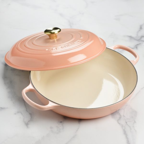 Le Creuset Signature Cast Iron 5-quart Peche Braiser - Image 5