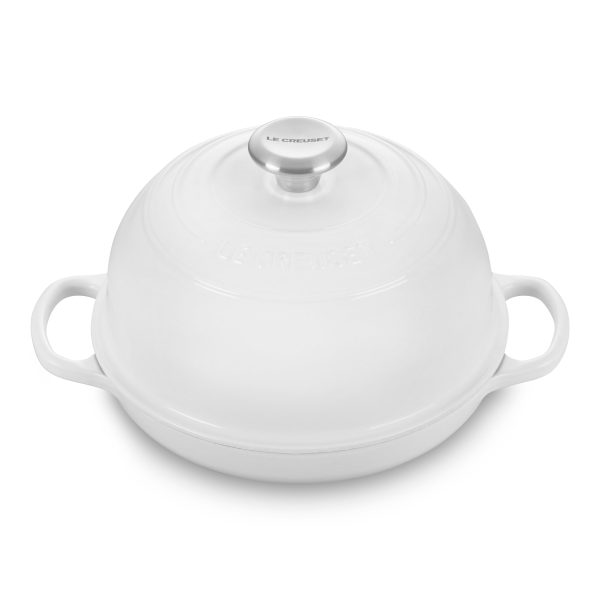 Le Creuset Signature Cast Iron 9.5" White Bread Oven