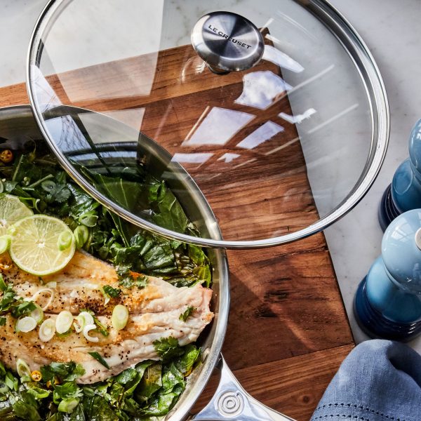 Le Creuset 8" Tempered Glass Lid with Stainless Steel Knob - Image 3