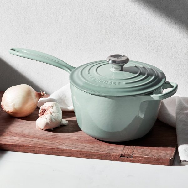 Le Creuset Signature Cast Iron 2.25-quart Sea Salt Saucepan - Image 2