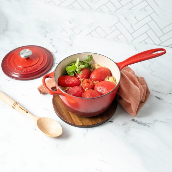 Le Creuset Signature Cast Iron 1.75-quart Cerise Saucepan - Image 7