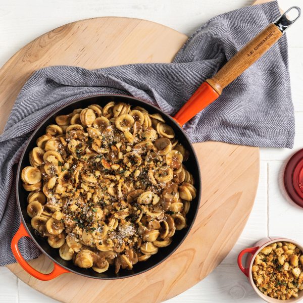 Le Creuset Cast Iron 10.25" Flame Fry Pan with Wood Handle - Image 2